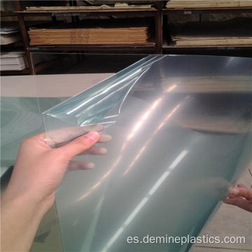 Película plástica de policarbonato flexible transparente de impresión de seda